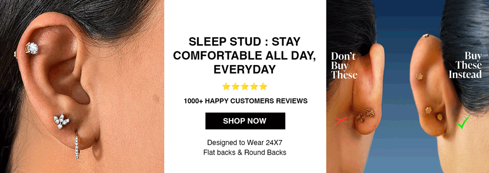 Sleep Stud Earrings