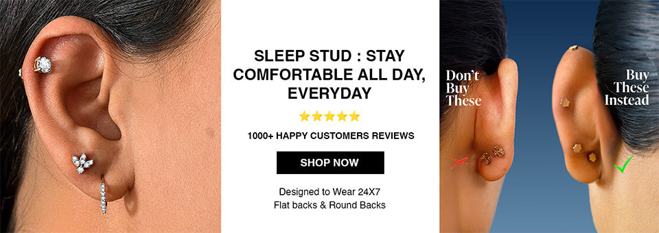 Sleep Stud Earrings