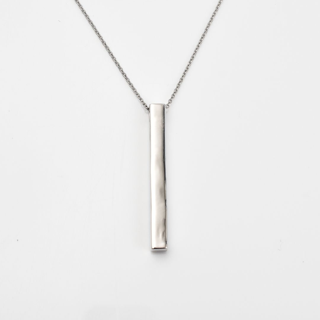 Molto Spiral Wrap Ring + Silver Bar Pendant with Chain