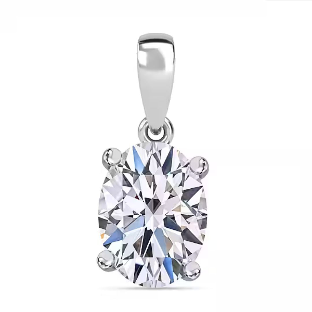 Versa Trinity Lab Grown Diamond Ring + 1 Ct. Lab Grown Diamond Pendant in 9K Gold