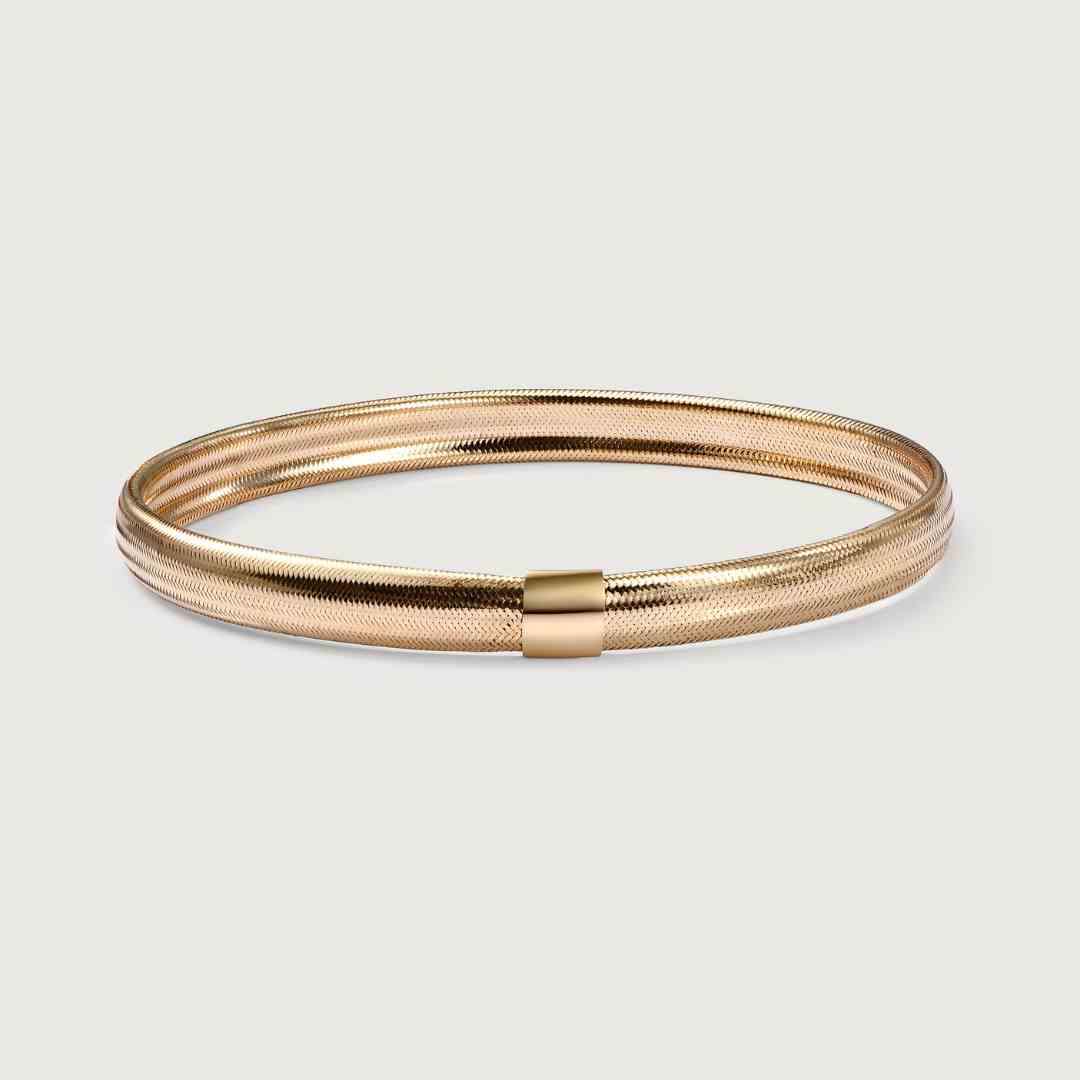 Horizon Mesh Bangle and Ring in 9K Gold