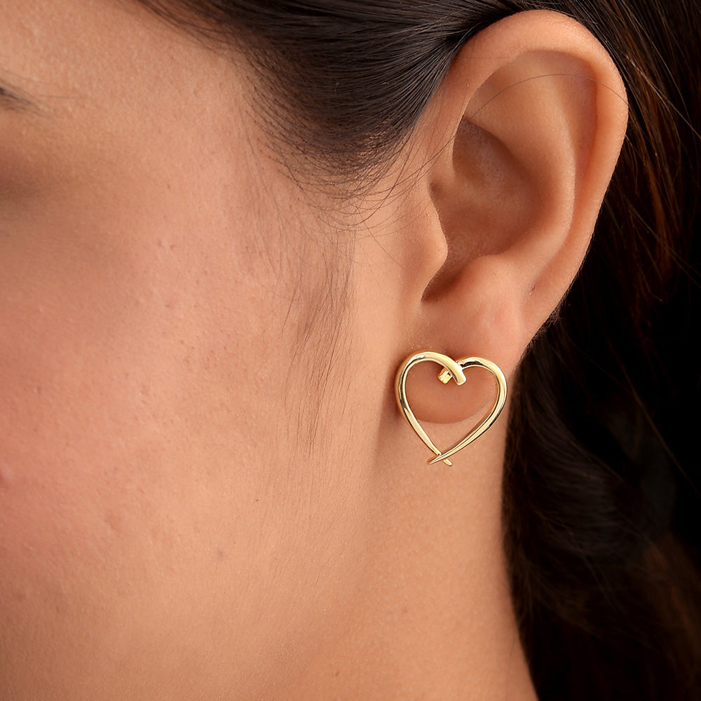 Molto Heart Stud Earrings + Molto Signature Heart Earrings