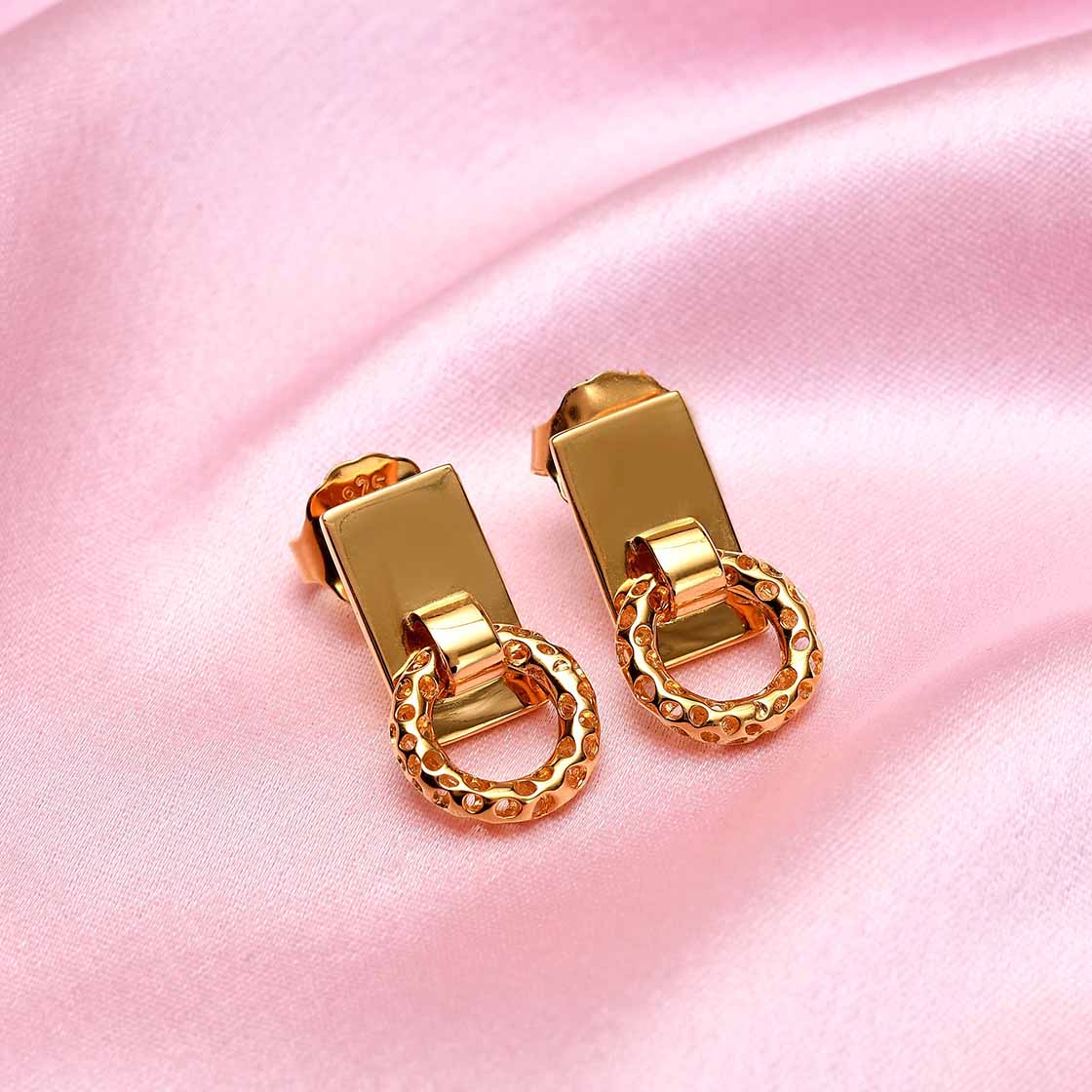 Allegro Stacking Band Ring + Allegro Loop Mini Drop Earrings