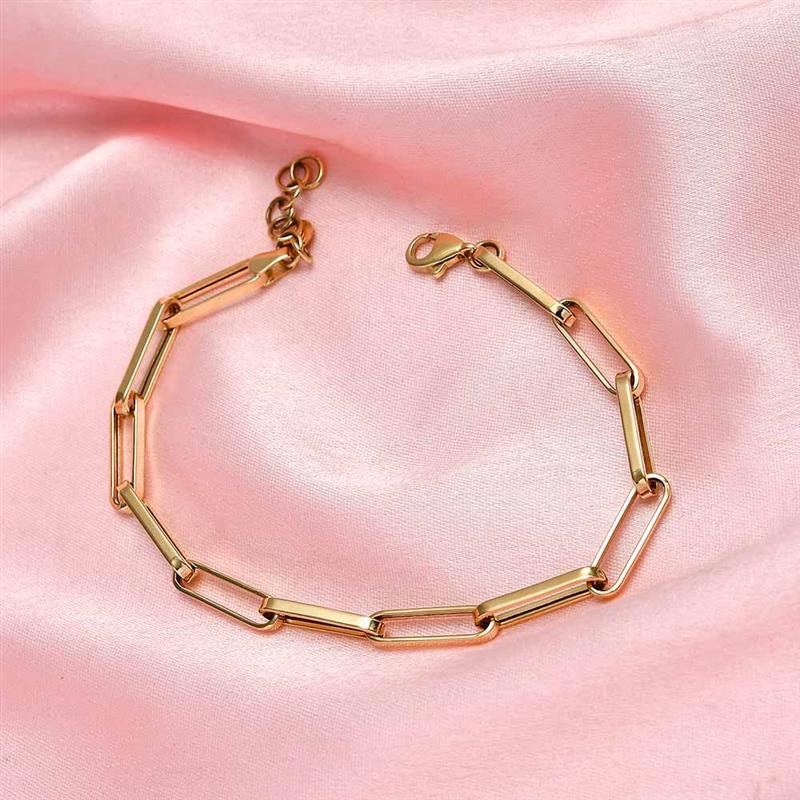 Paperclip Necklace + Paperlink Bracelet in 14K Gold