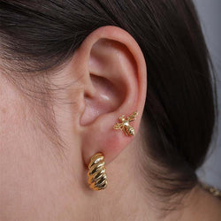 Busy Bee Stud Earrings in 9K Gold