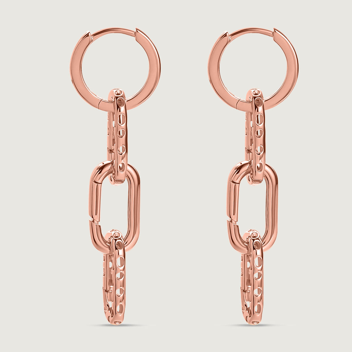 Allegro Link Drop Earrings + Allegro Big Link Ring