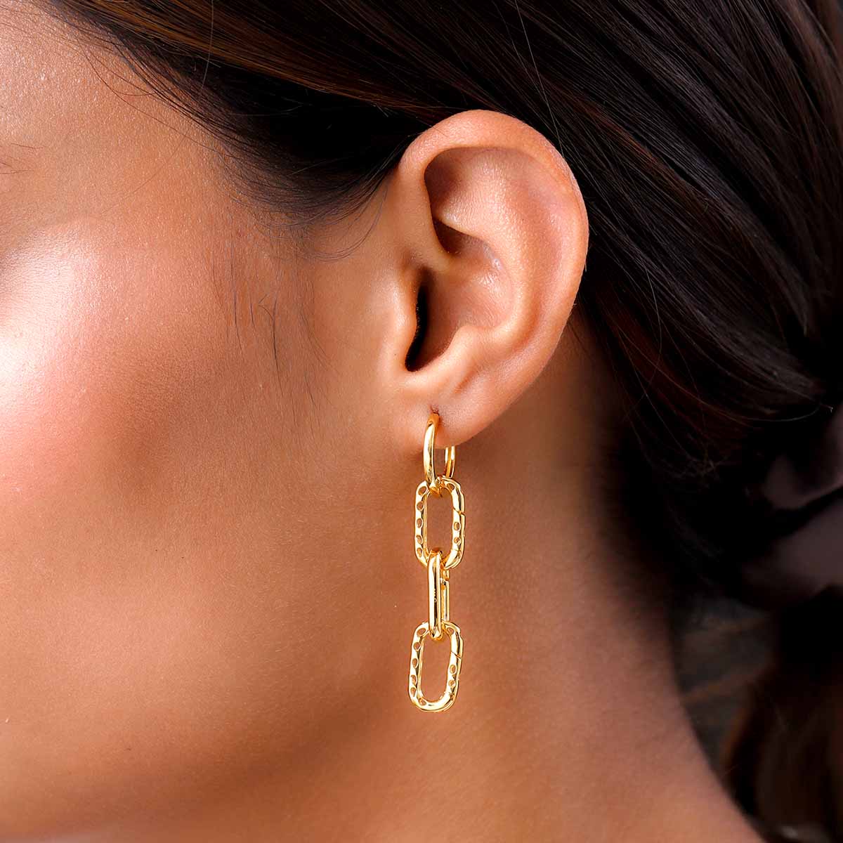 Allegro Link Drop Earrings + Allegro Big Link Ring