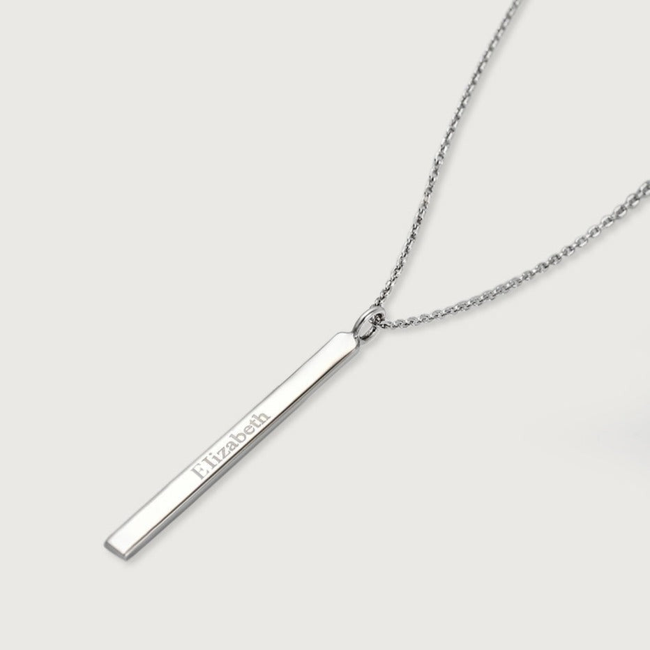 Engravable Bar Necklace