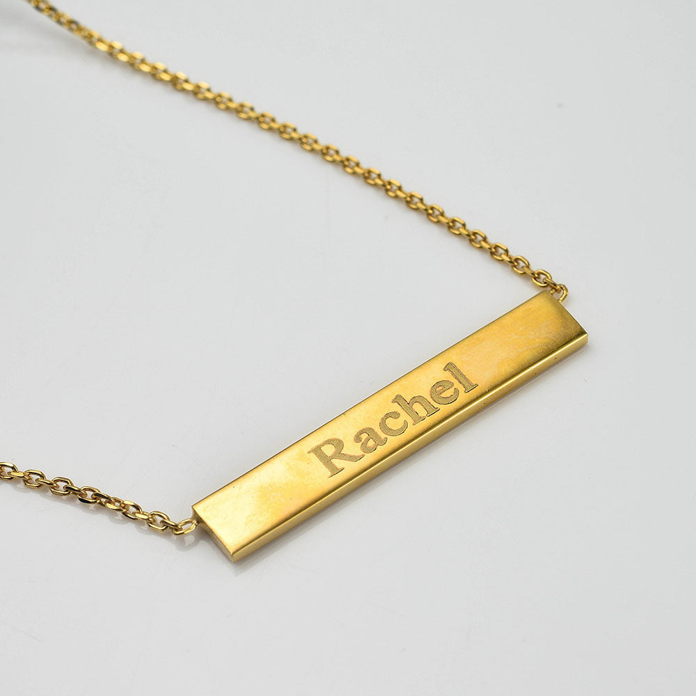 Engravable Bar Bracelet + Engravable Bar Necklace