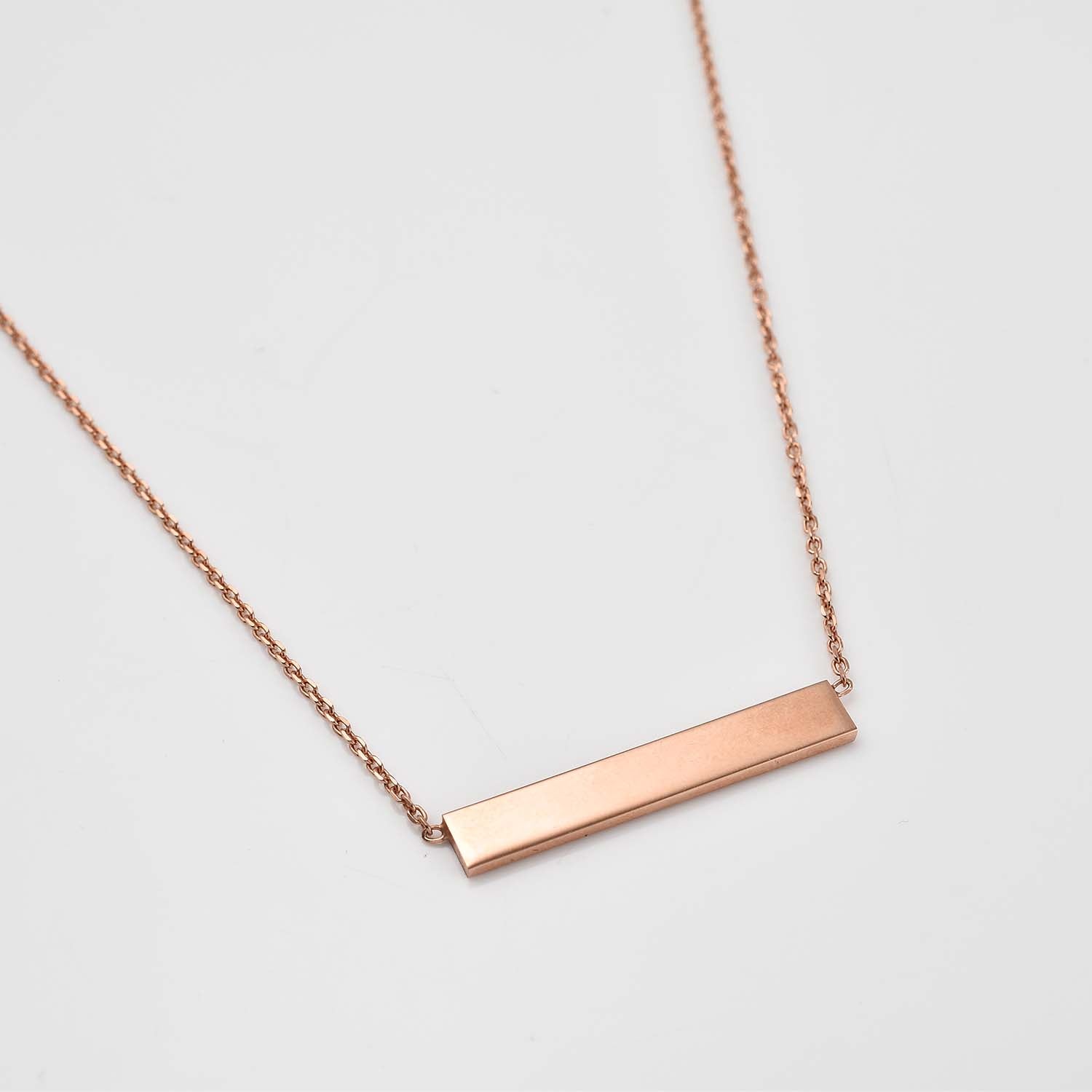 Engravable Bar Bracelet + Engravable Bar Necklace