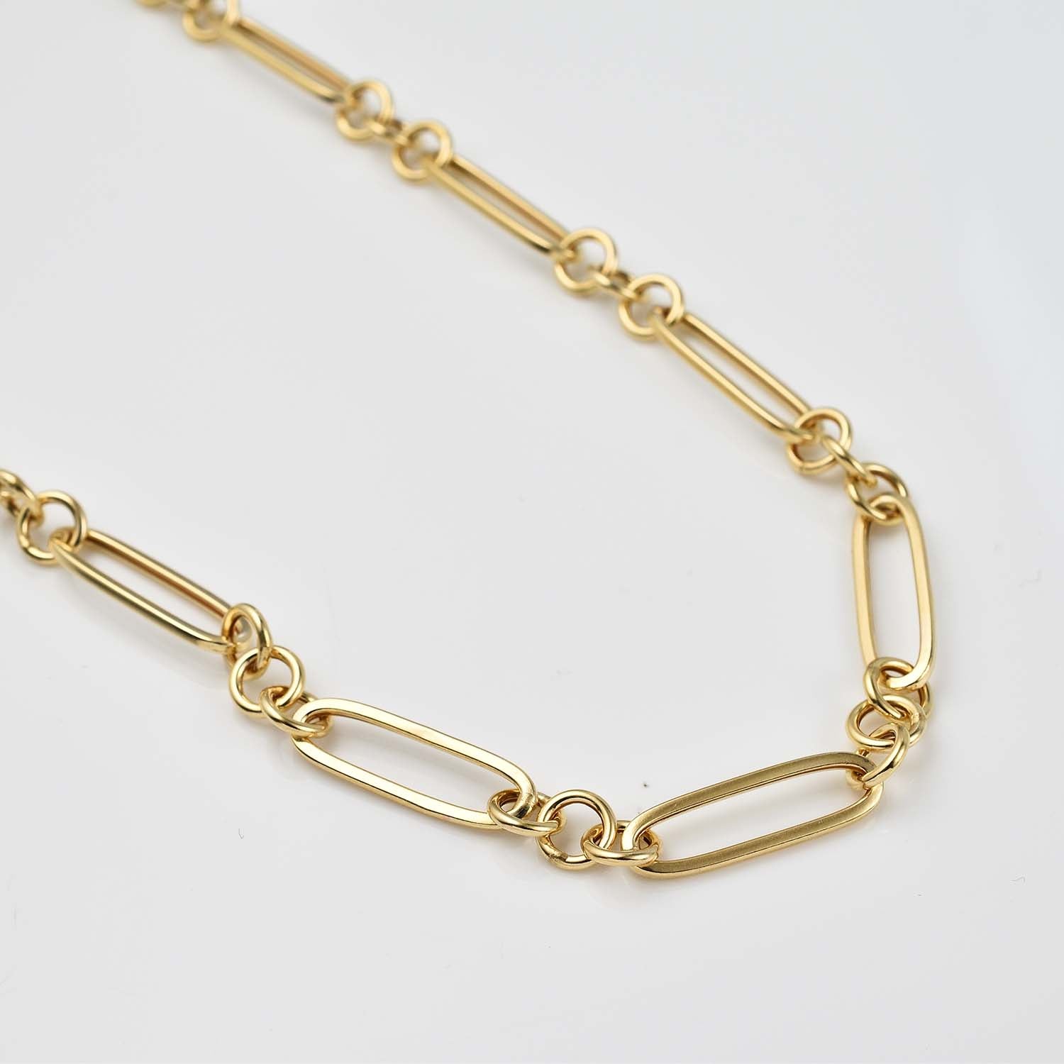 Figaro Chain Necklace in 9K Gold