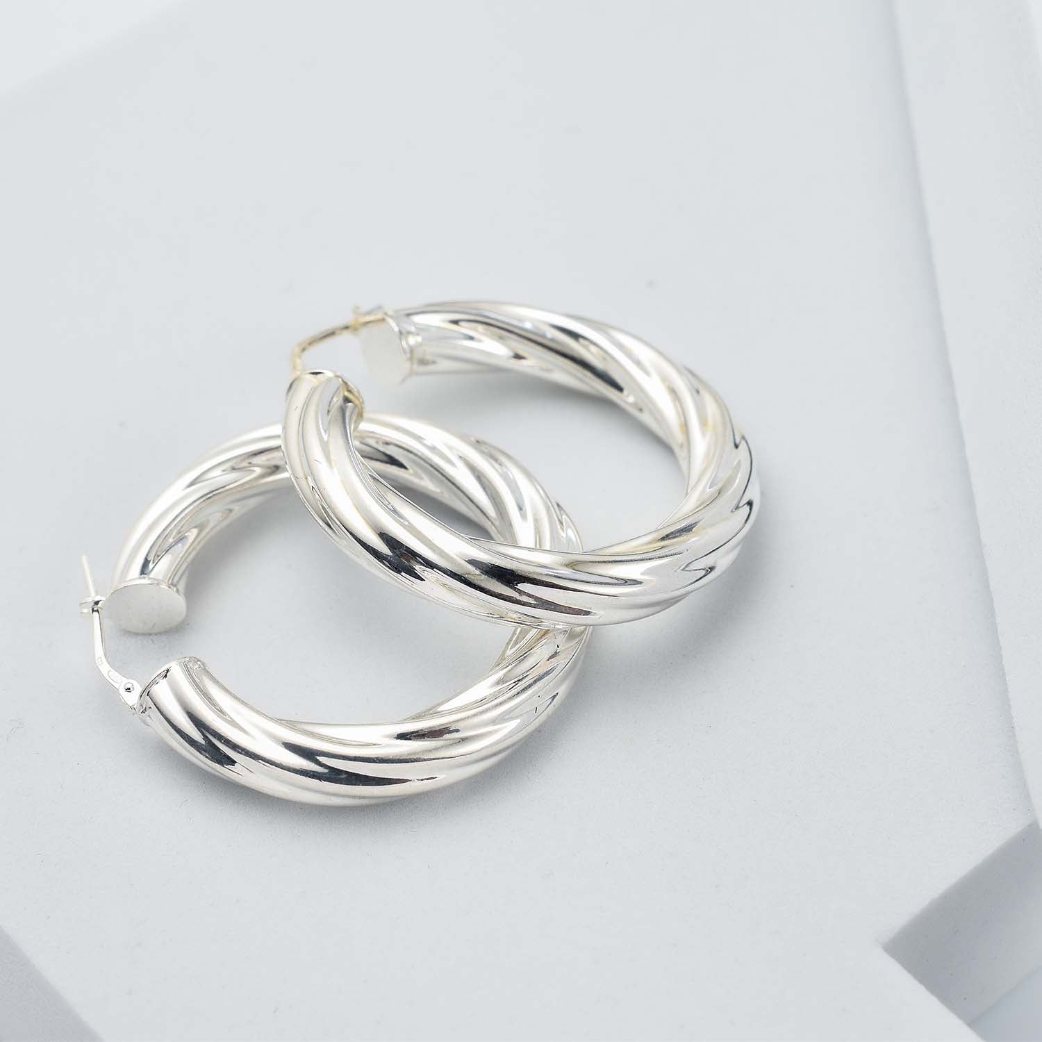 Molto Spiral Wrap Bangle + Spiral Creole Hoops