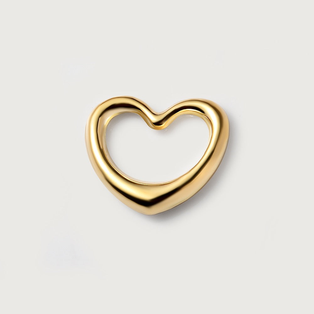 Modern Affection Heart Pendant in 9K Gold,7728398