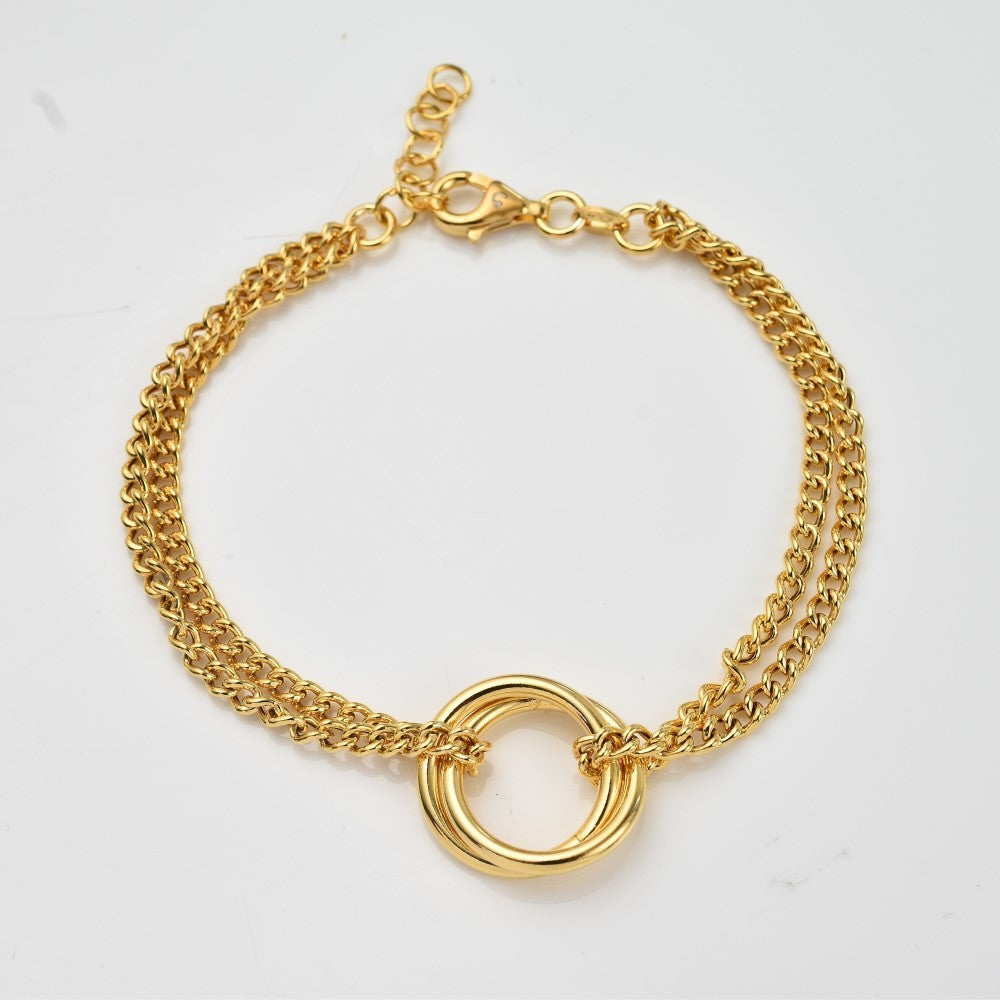 Molto Wave Dual Chain Bracelet + Molto Wave Ring