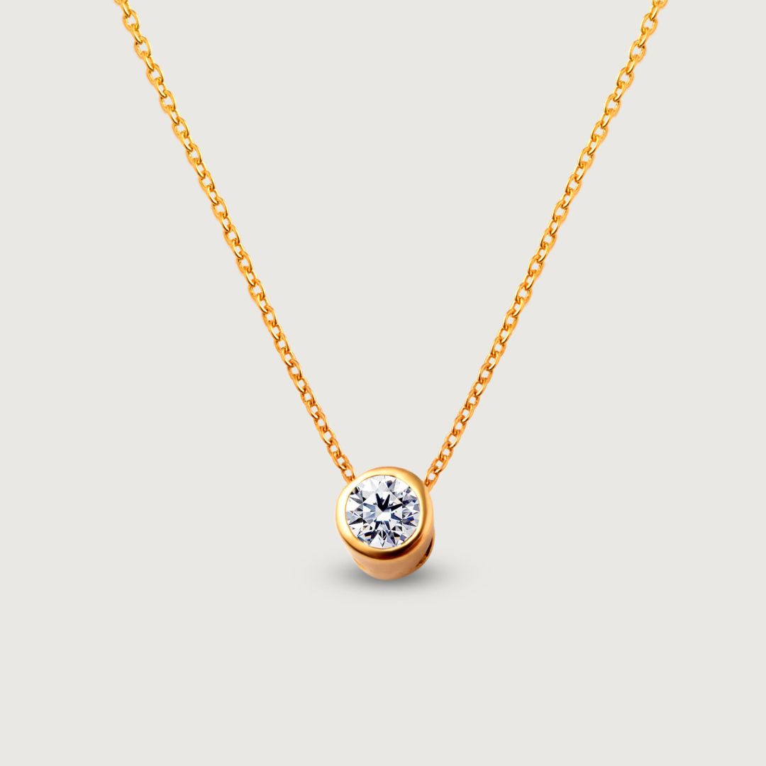 World's First Lab Grown Diamond Sleep Stud Earrings + Embrace Solitaire Lab Grown Diamond Pendant