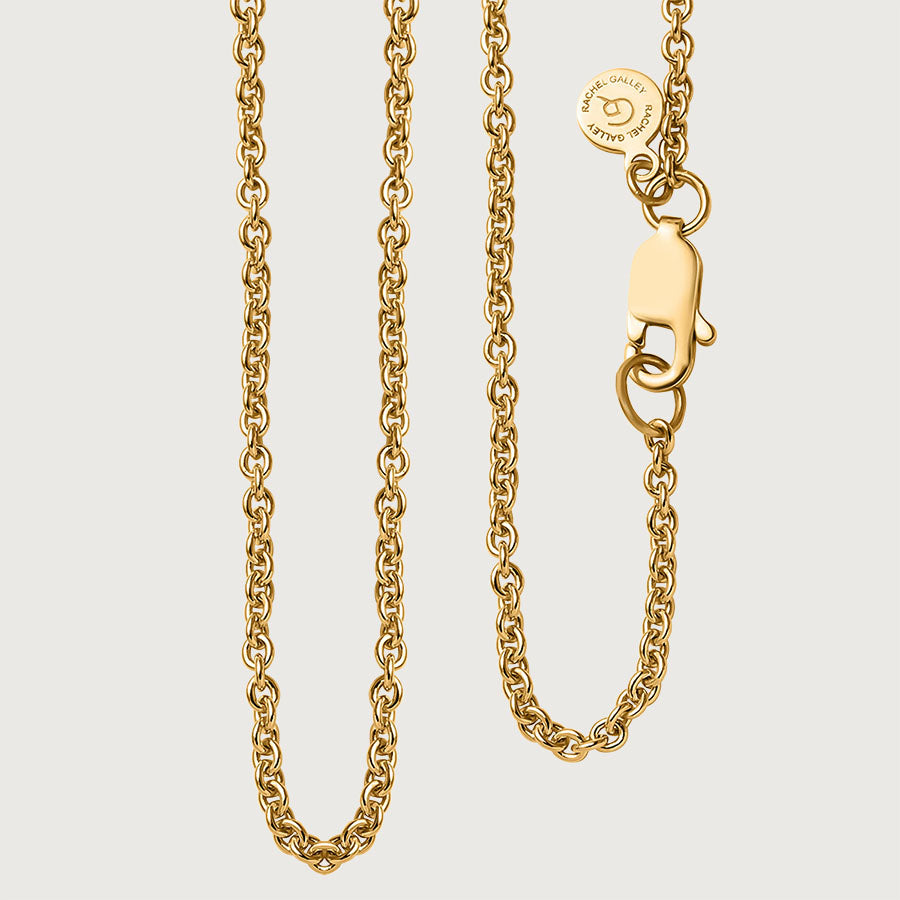 Allegro Loop Pendant + Belcher Link Chain 18K Gold Vermeil