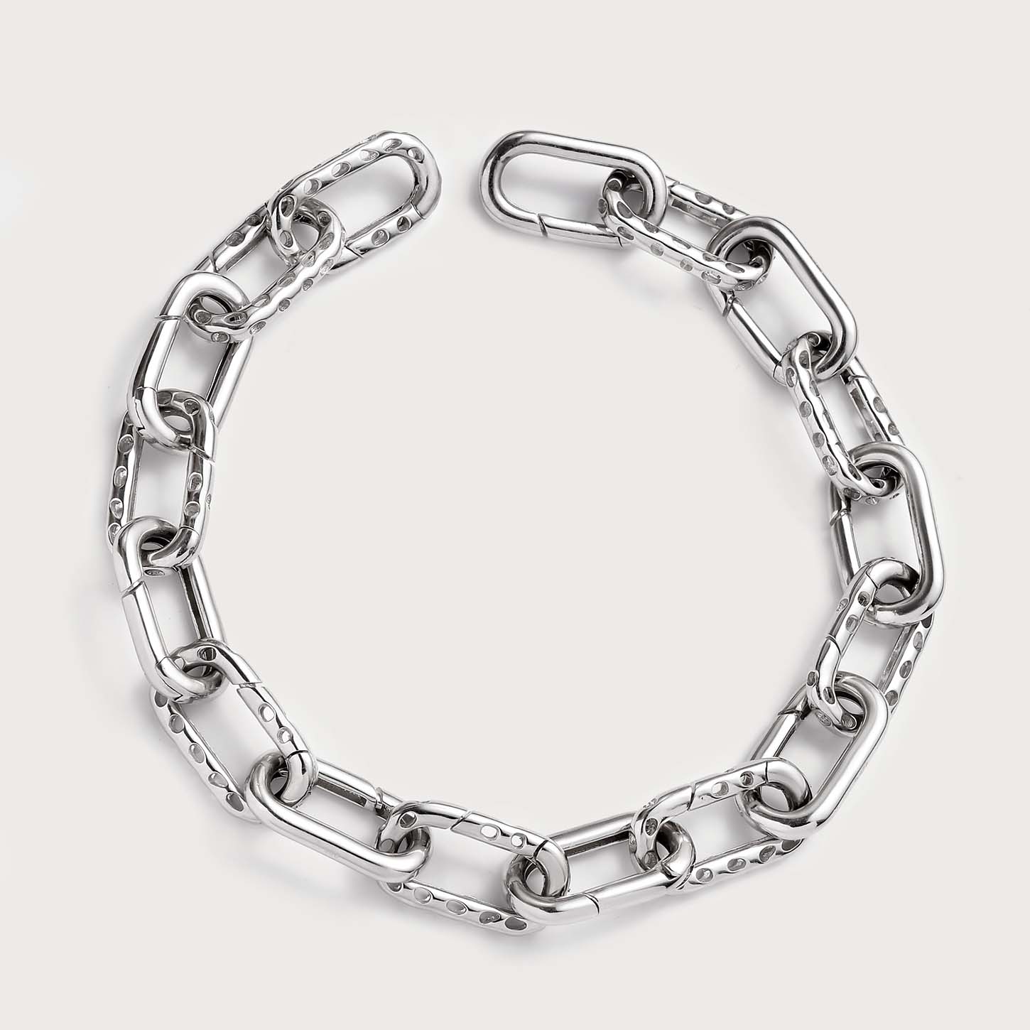 Allegro Small Link Ring + Allegro Link Charm Bracelet