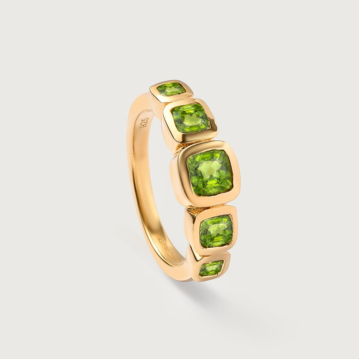 Candy Peridot 5 Stone Ring,7757058, 7757059, 7757060, 7757061, 7757062, 7757063, 7757064, 7757065, 7757066