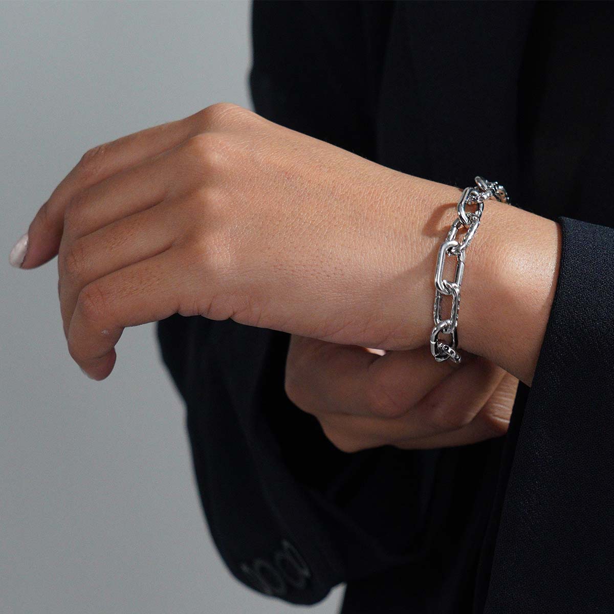 Allegro Small Link Ring + Allegro Link Charm Bracelet