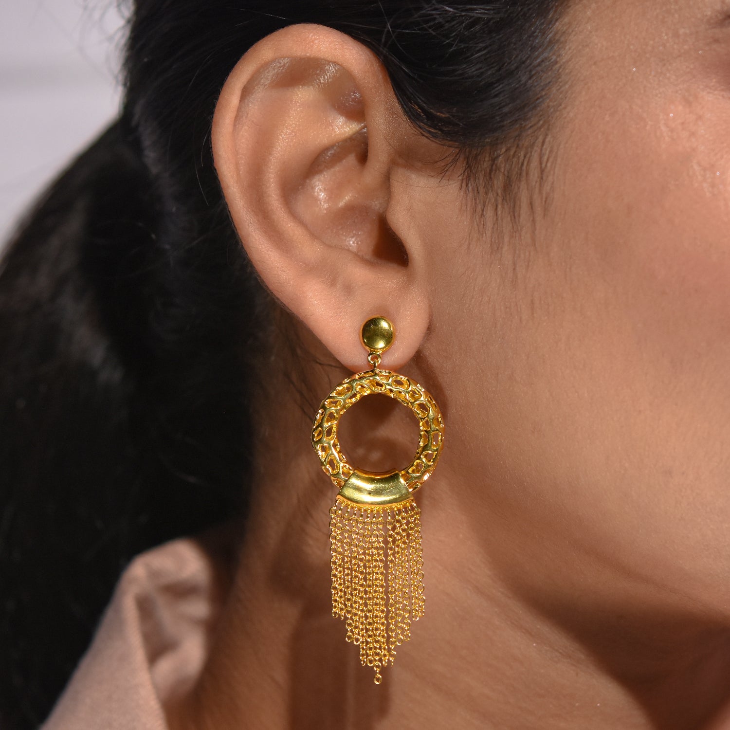 Allegro Tassel Drop Earrings + Rachel Galley Signature Allegro Bangle