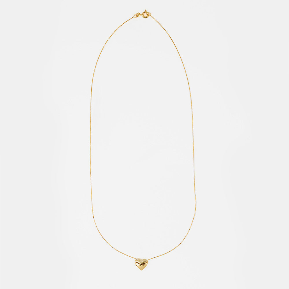 9K Gold Secret Heart Necklace, 7824141