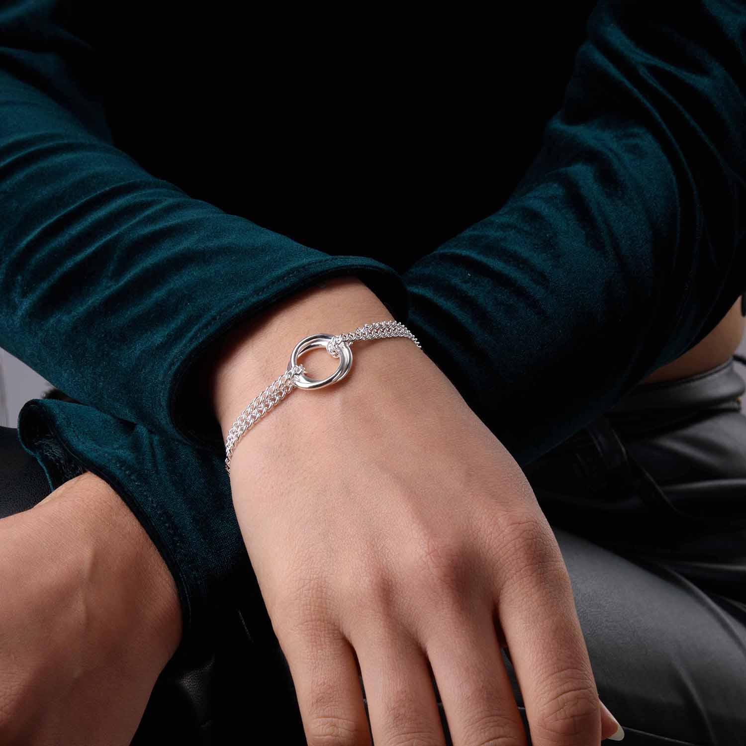 Molto Wave Dual Chain Bracelet + Molto Wave Ring