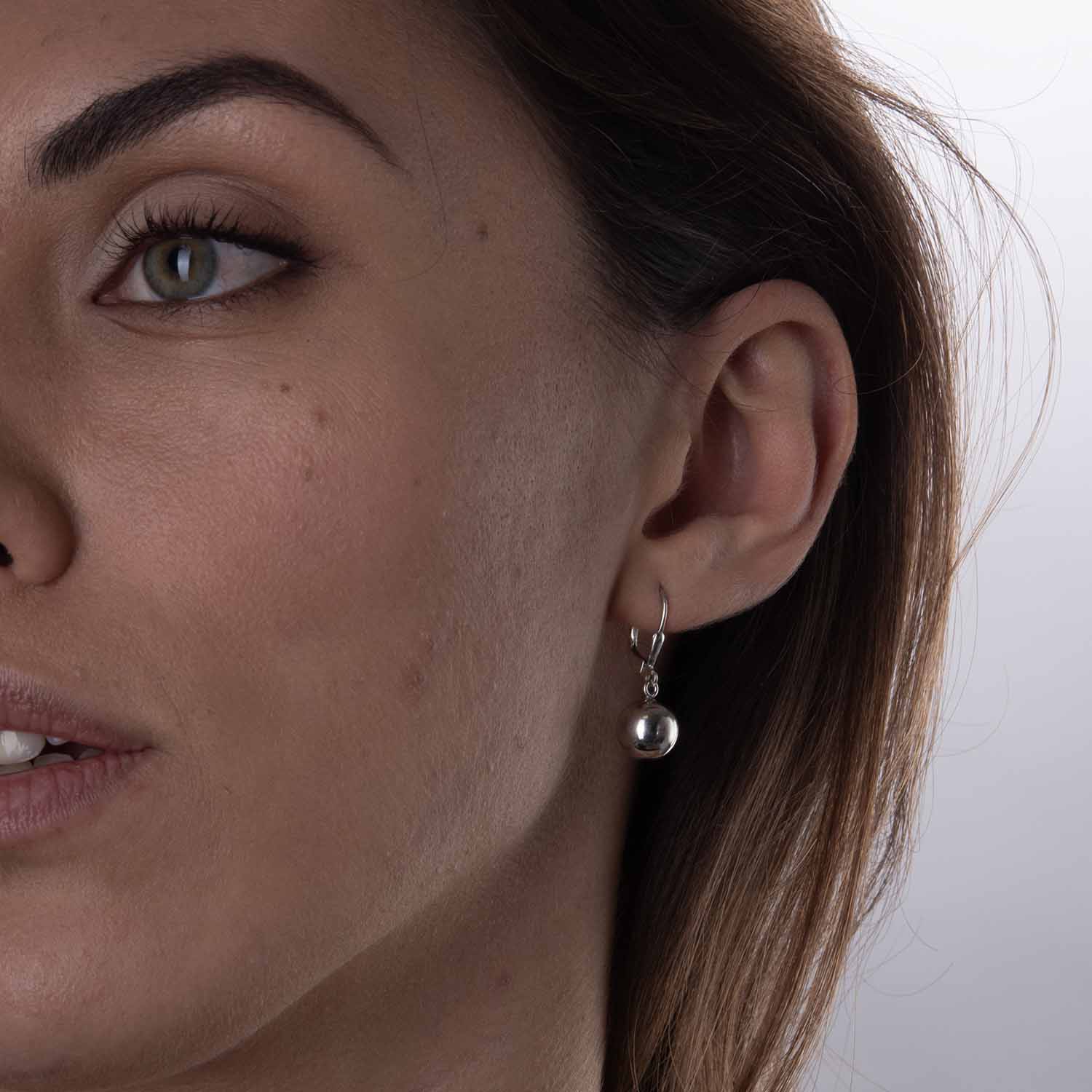 Molto Dual Wave Chain Necklace + Molto Wave Dual Chain Bracelet + Ball Drop Earrings