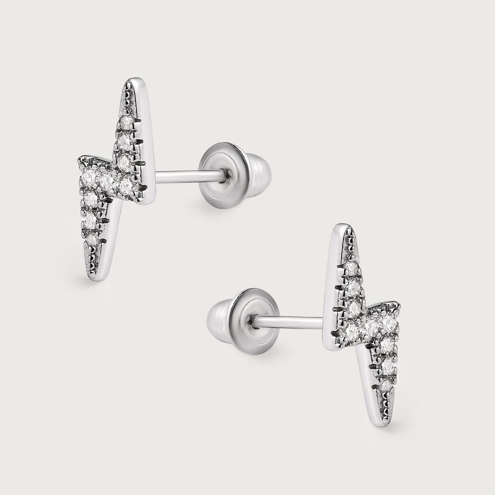 Moissanite Solitaire Sleep Earrings + Flash Sleep Moissanite Studs