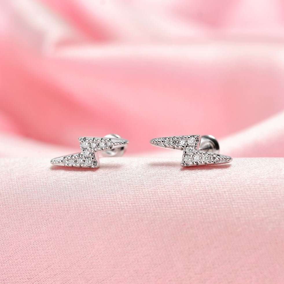 Moissanite Solitaire Sleep Earrings + Flash Sleep Moissanite Studs