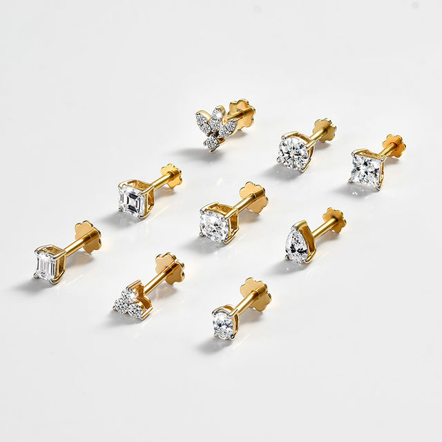 World's First Lab Grown Diamond Sleep Stud Earrings
