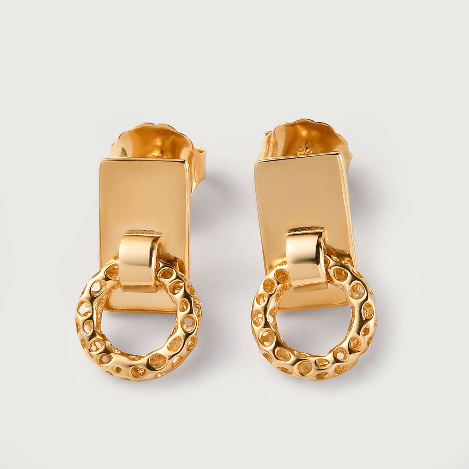 Allegro Stacking Band Ring + Allegro Loop Mini Drop Earrings