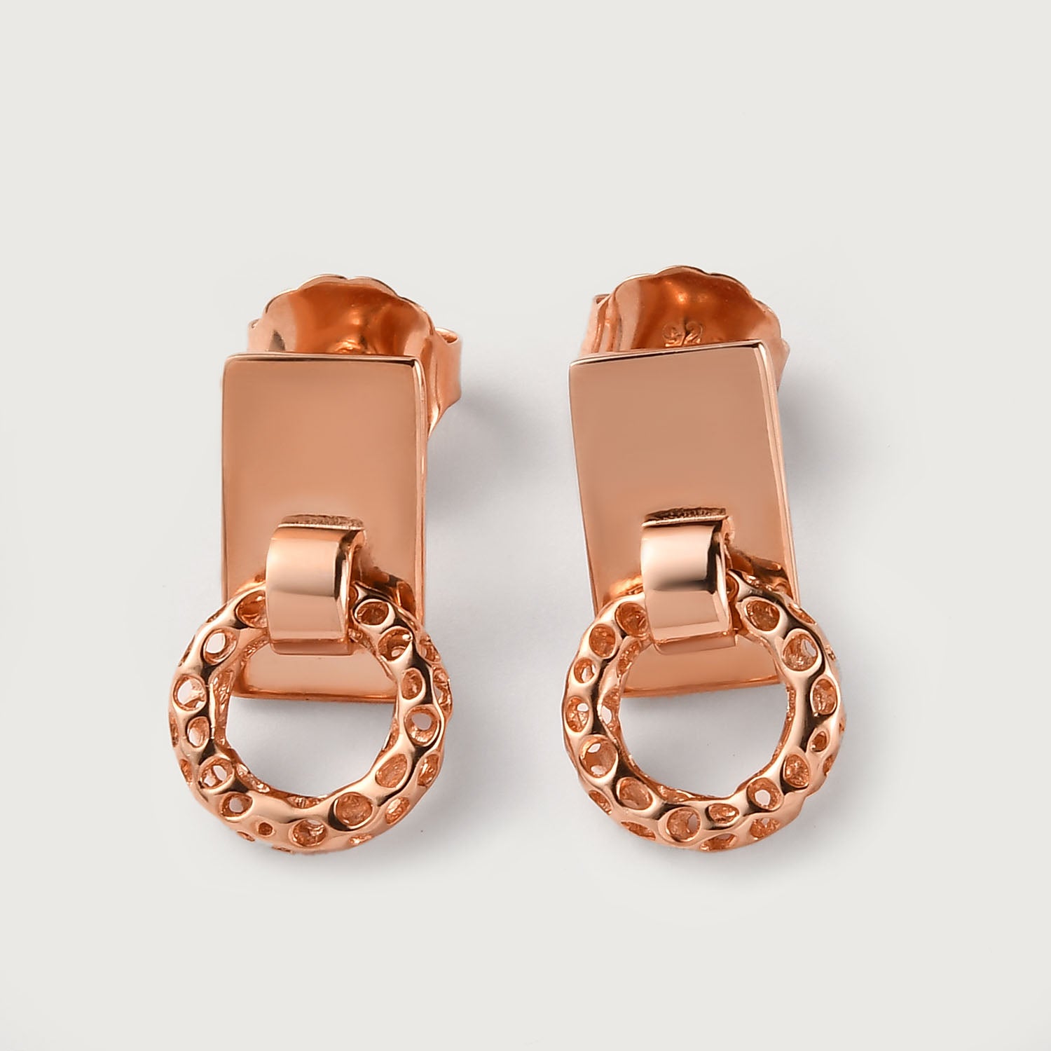 Allegro Stacking Band Ring + Allegro Loop Mini Drop Earrings