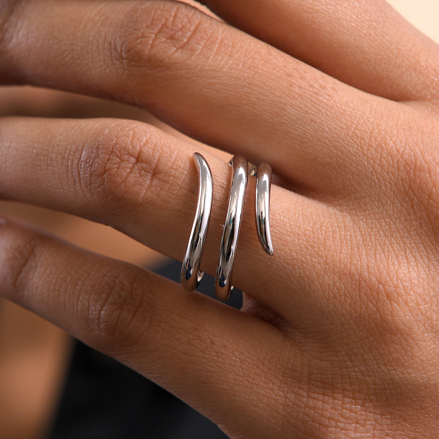 Molto Spiral Wrap Bangle + Molto Spiral Wrap Ring