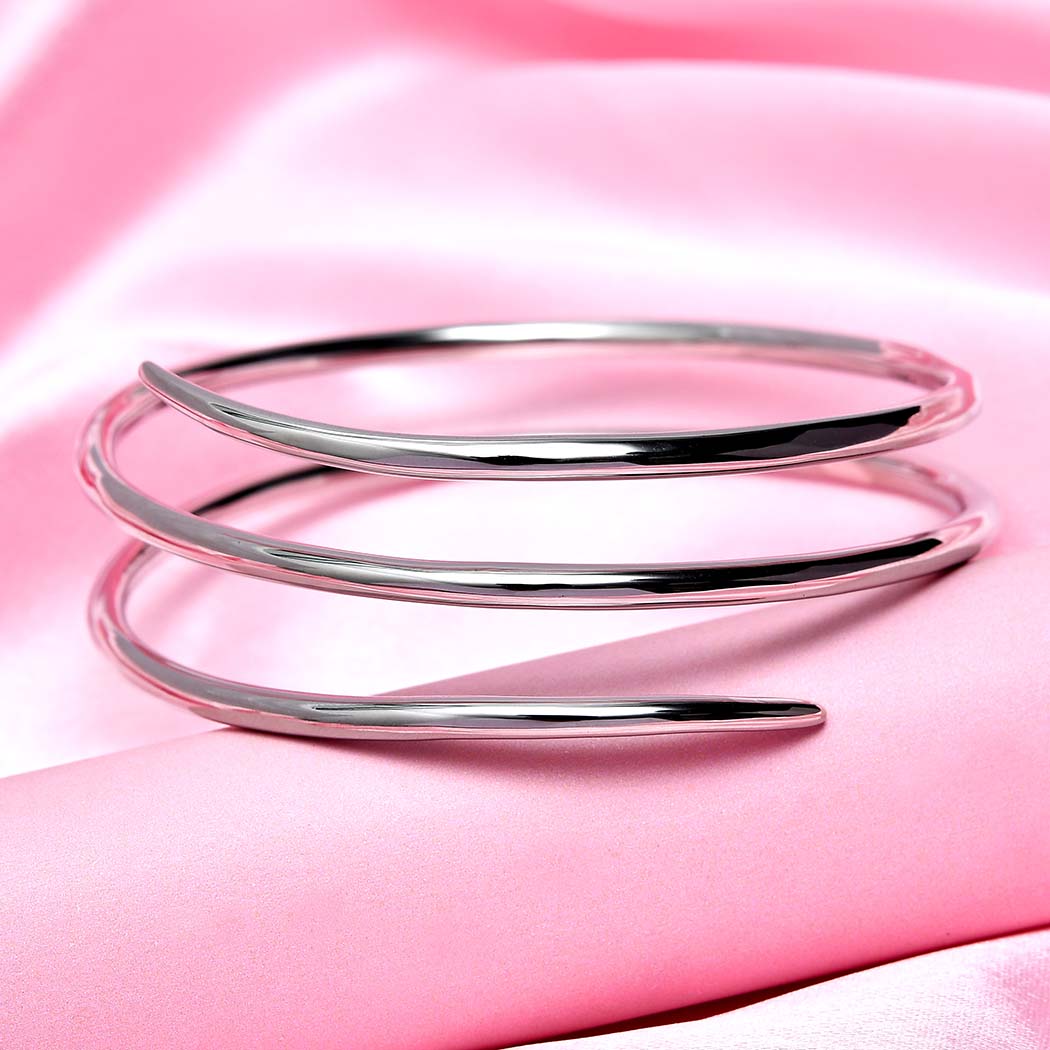 Molto Spiral Wrap Bangle + Spiral Creole Hoops