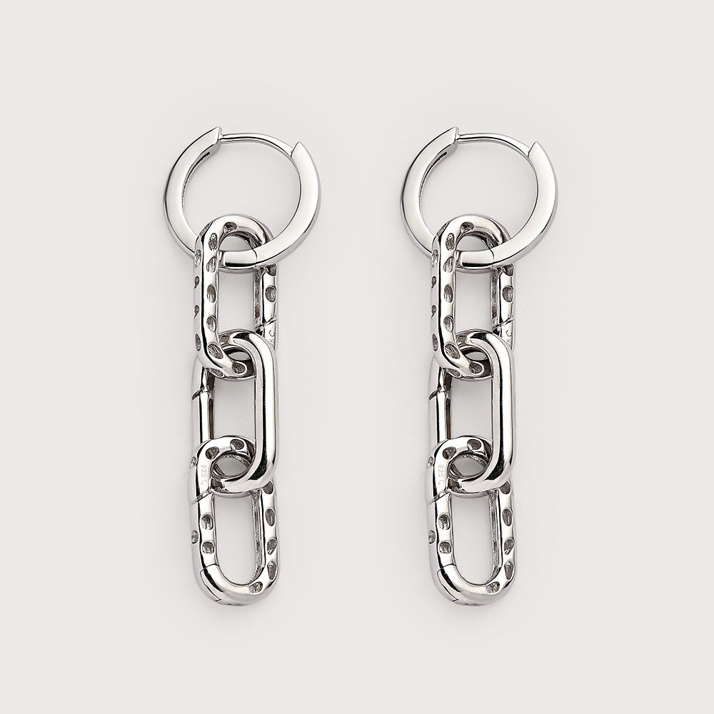 Allegro Link Drop Earrings + Allegro Big Link Ring