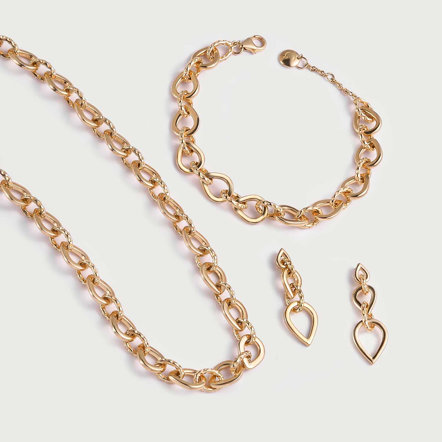 Love Link Bracelet + Love Link Necklace + Love Link Drop Earrings