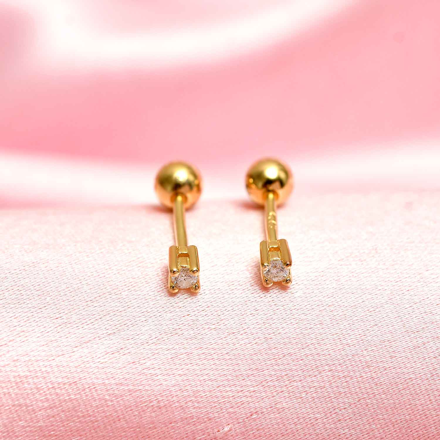 Flash Sleep Moissanite Studs + Moissanite Solitaire Sleep Earrings + Moissanite Soliatire Small Sleep Earrings