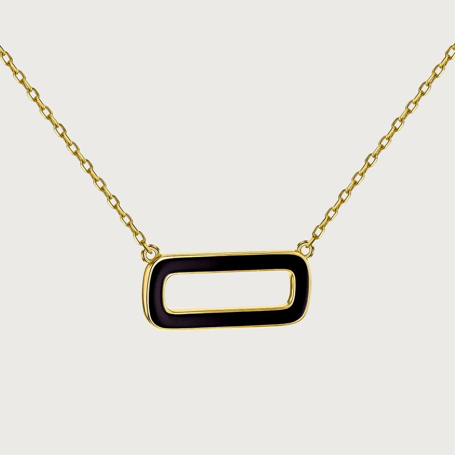 Taffy Enamel Twister Huggie Hoops + Taffy Enamel Single Link Necklace