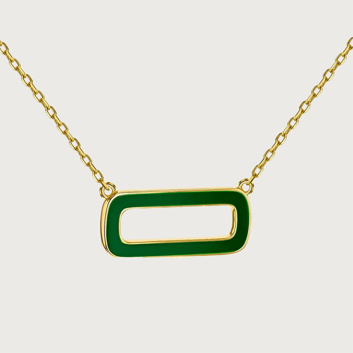 Taffy Enamel Twister Huggie Hoops + Taffy Enamel Single Link Necklace