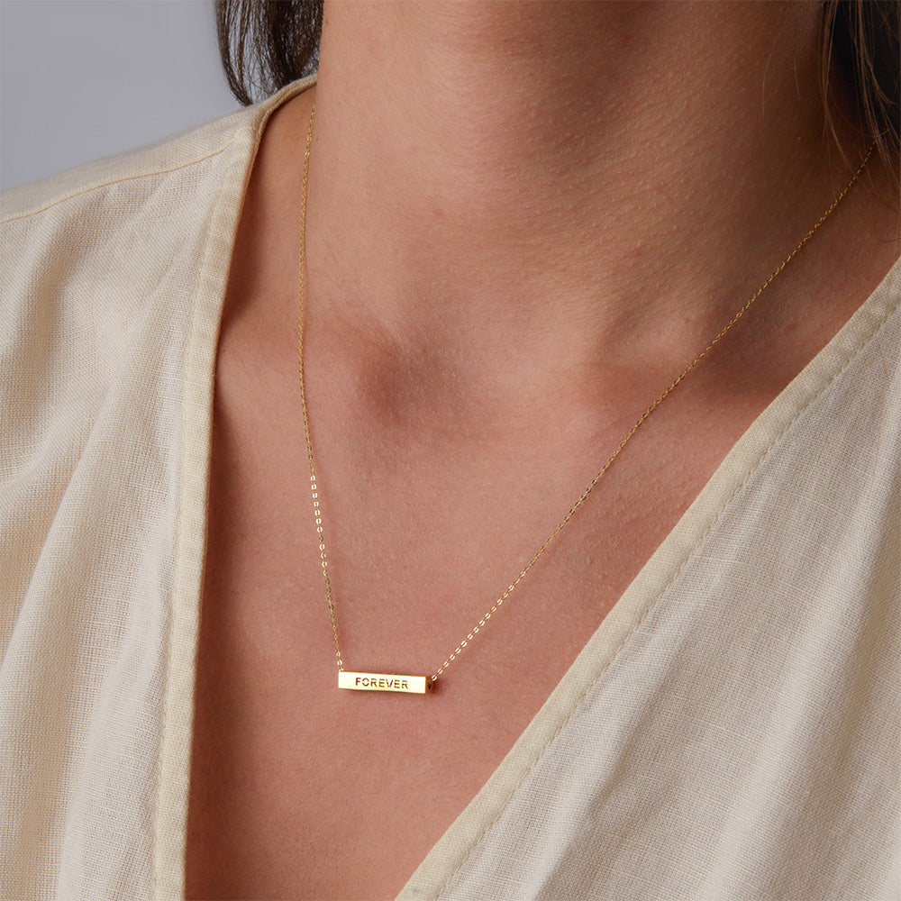 Longevity Gold Necklace + Daily Stacker Band Ring