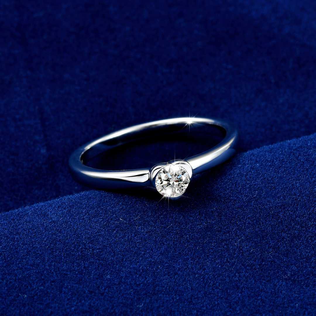 Versa Lab Grown Diamond Solitaire Heart Ring & Earrings