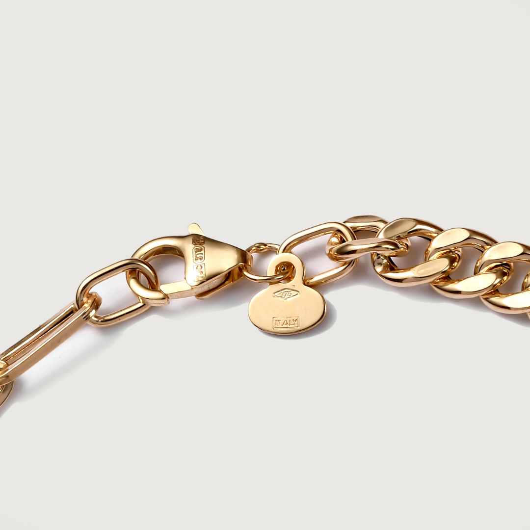 Gold Essential Fusion Chain Necklace & Bracelet