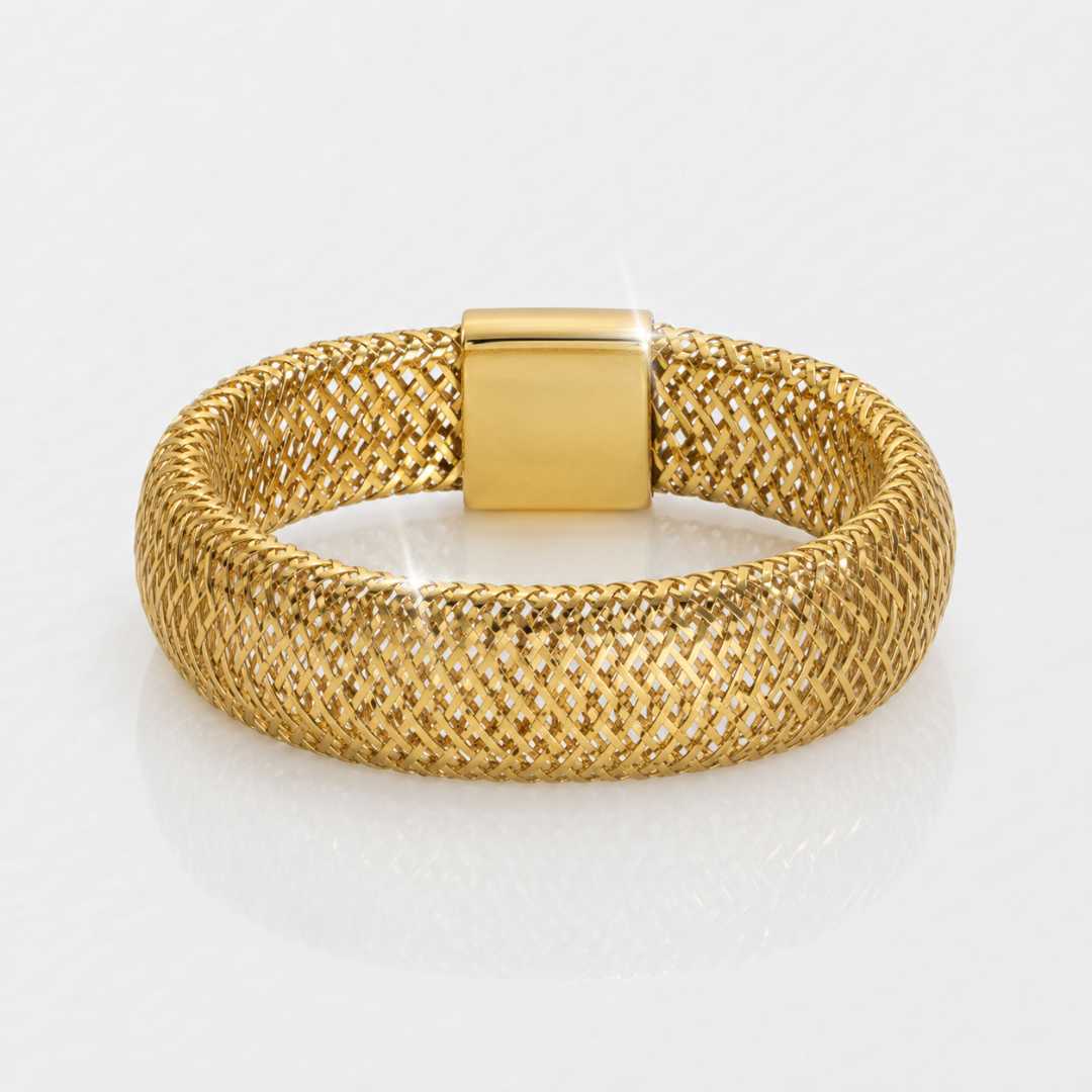 Horizon Mesh Ring in 9K Gold