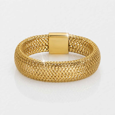 Horizon Mesh Ring in 9K Gold
