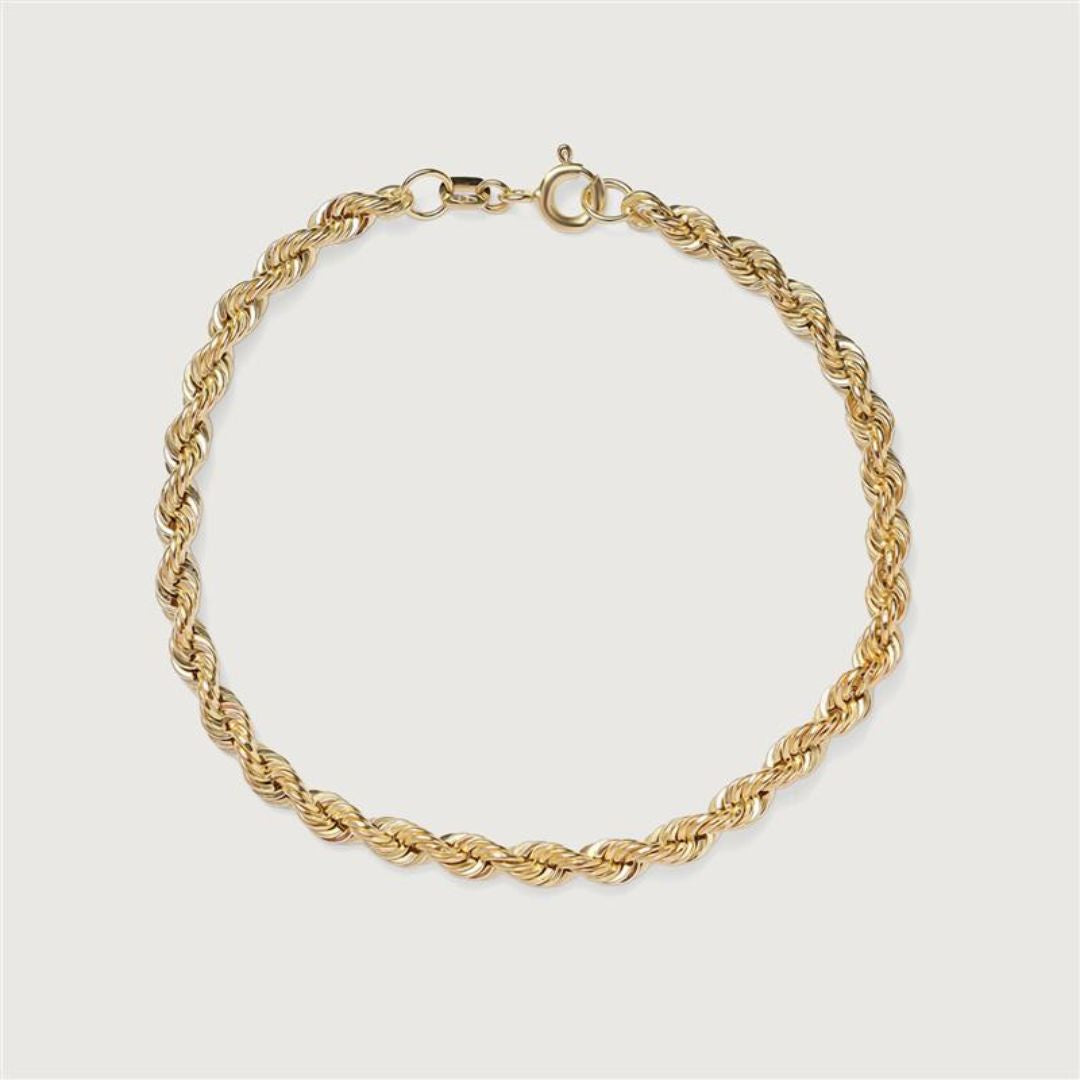 Gold Essential Gold Rope Chain Bracelet