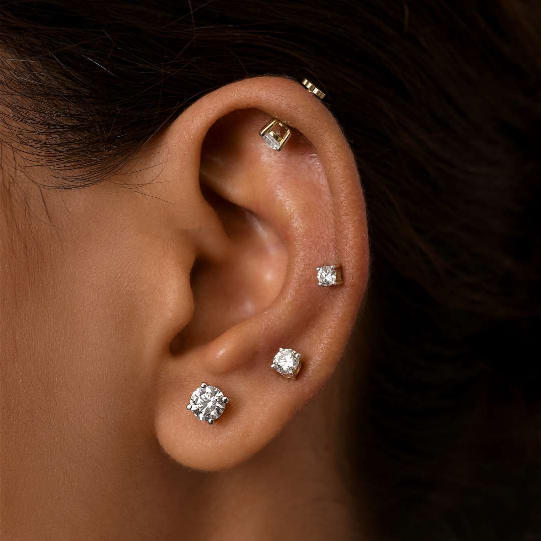 World's First Lab Grown Diamond Sleep Stud Earrings – RachelGalley