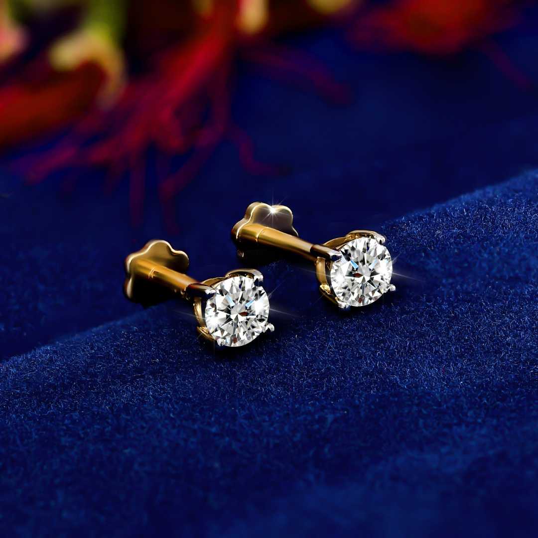 アクセサリー DIAMOND SLAB STUD EARRING World's First Lab Grown Diamond Sleep Stud Earrings – RachelGalley