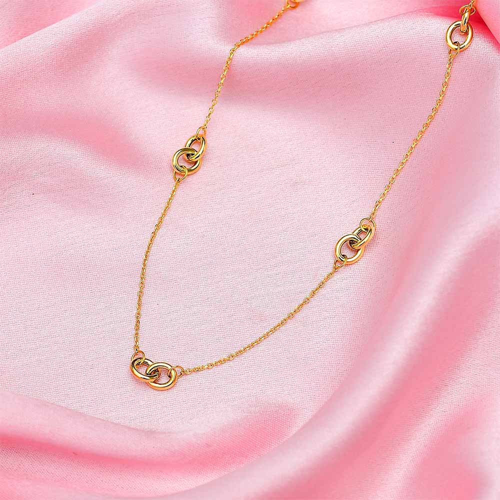 Gold Essentials Love Knot Necklace,7824118