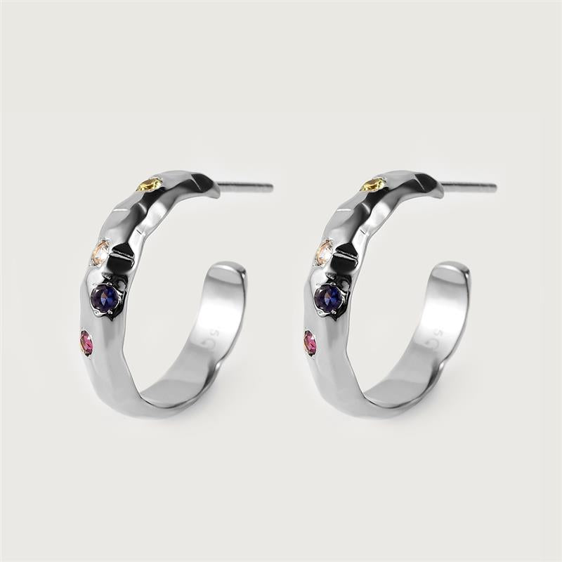 Candy Slim Band Ring + Candy J Hoop Earrings