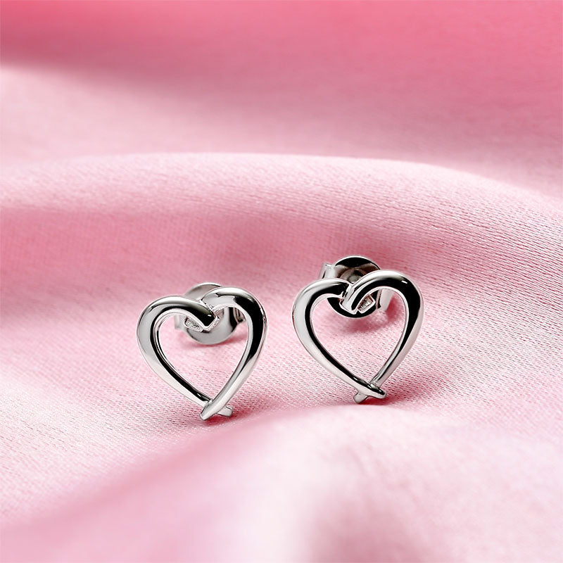 Molto Heart Stud Earrings + Molto Signature Heart Earrings